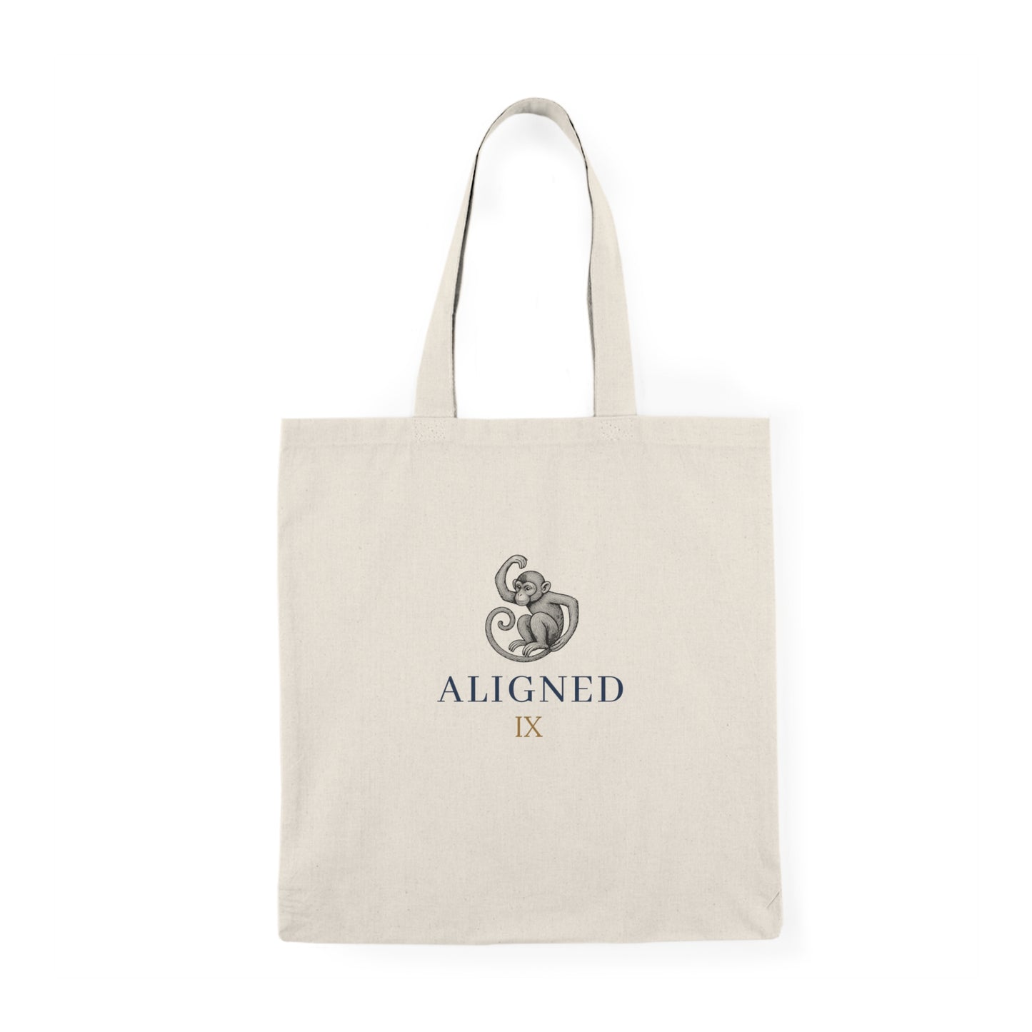 ALIGNED Monkey Tote — Lifepath 9 Canvas Bag