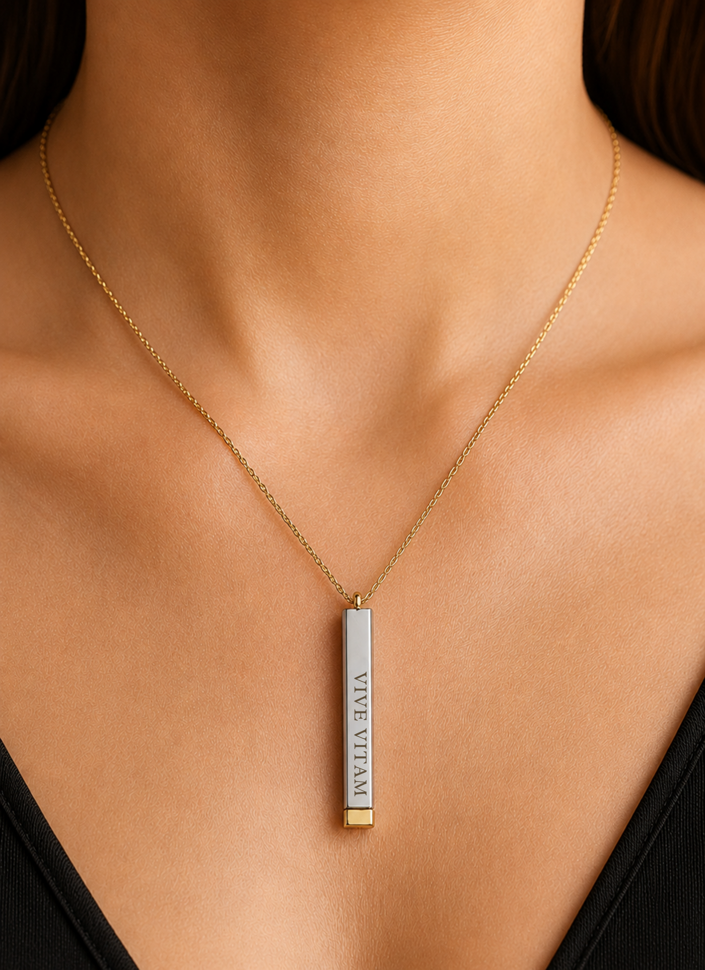 VIVE VITAM Hidden Message Necklace – Aligned Life Path I Pendant