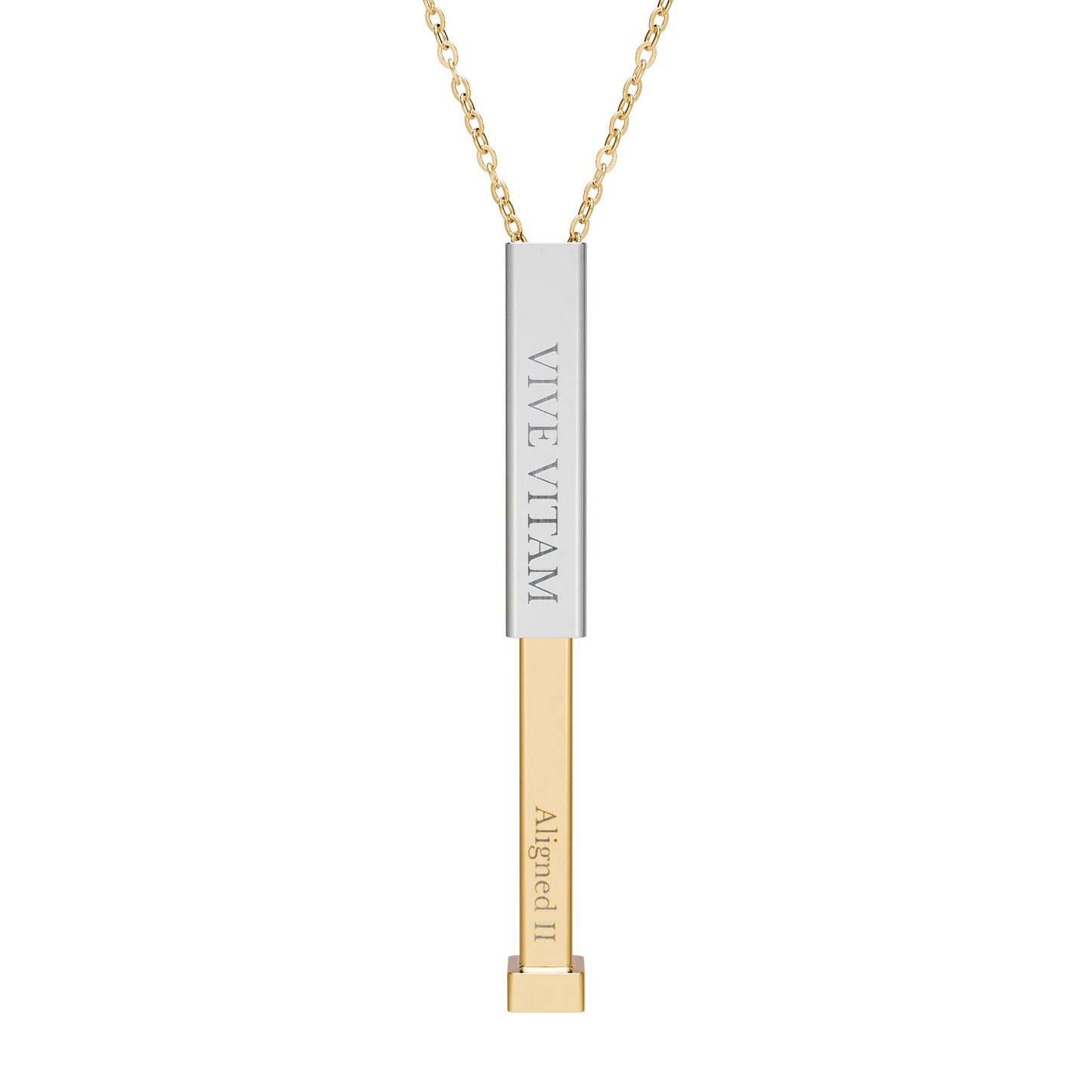 VIVE VITAM Hidden Message Necklace – Aligned Lifepath 2 Pendant